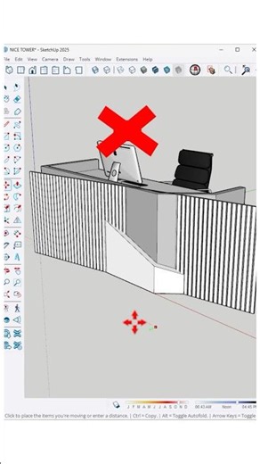 Modern reception desk - Featuring clean lines and vertical slats for a sleek, professional look #art