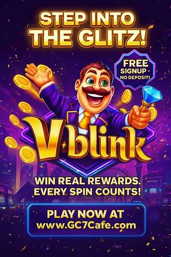Step Into the Glitz & Win Real Rewards at Vblink!