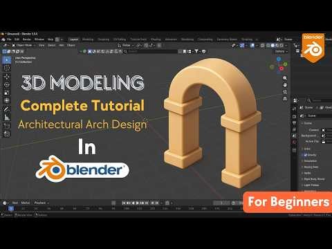 Blender Basics | Arch 3D Design Step by Step | Easy Tutorial