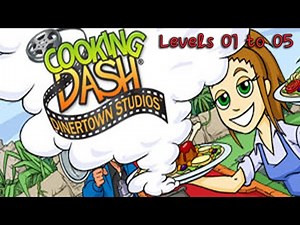 Cooking Dash 2 - DinerTown Studios | Gameplay (Levels 1 to 5)