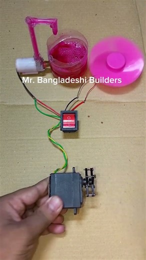 Running a Gear Motor Generator Powering Into Water Pump and DC Fan Motor #dcmotor #youtubeshorts