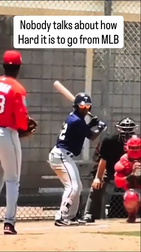 Getting my own son to swing hard off of the tee has to be the hardest😅 #baseballdad #mlb #hittingcoach #teeball #baseballmom | TJ Dixon Hitting