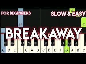 KELLY CLARKSON - BREAKAWAY | SLOW & EASY PIANO TUTORIAL