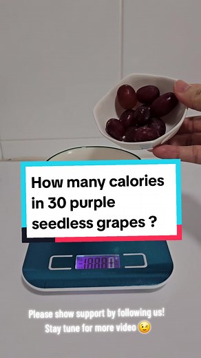 Calories in 30 Purple Seedless Grapes Explained