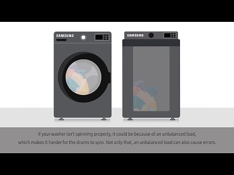 Troubleshooting | What to do if washer doesn't spin | Samsung