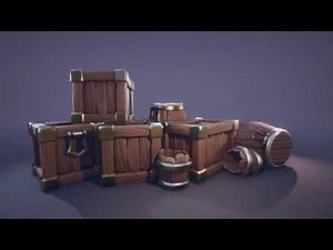 Dungeon Props | Model the Wood Crates