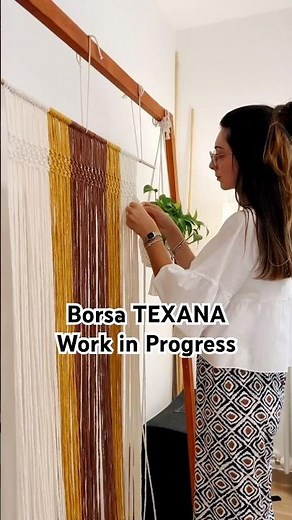I'll teach you how to make the Texas Macrame bag 👜 click on the related video!
