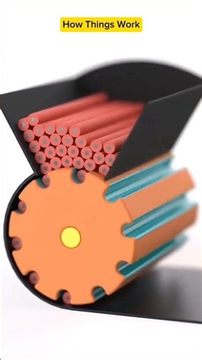 🤯 How It Works: Simple Automatic Counting Mechanism | Engineering #shorts