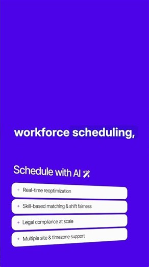 AI-powered constraint solving for workforce management