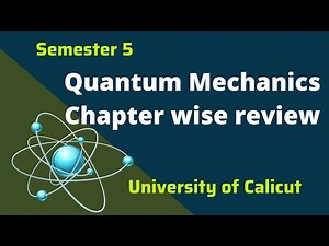 Quantum Mechanics Chapter 4 Revision