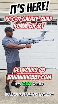 Testing the Coolest C-17 RC Jet With 4 EDF motors!