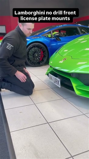 Made only for Lamborghini no drill front license plate bracket