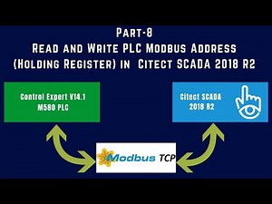 Part-8 | Read & Write M580 PLC Modbus Address in Citect SCADA 2018 R2 | Schneider Electric |