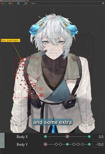 Live2D Cloth Lean Rigging Breakdown for VTubers