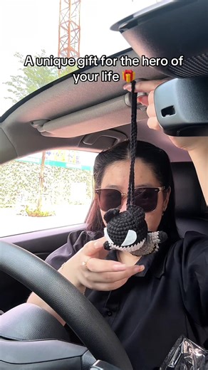 Verified to make any DC fan smile immediately ✅ #crochet #cardecor #handmadegifts #hanging #batman