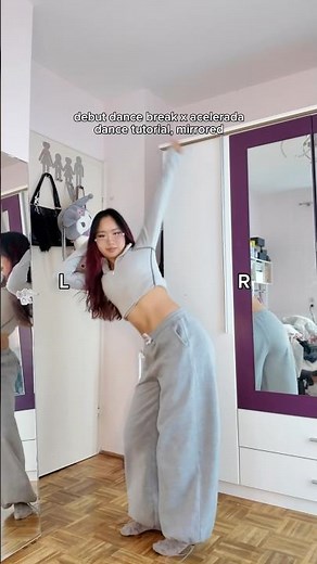 debut (#yoonchae ) dance break x acelerada 0,6 SPEED dance tutorial #katseye #debut #acelerada