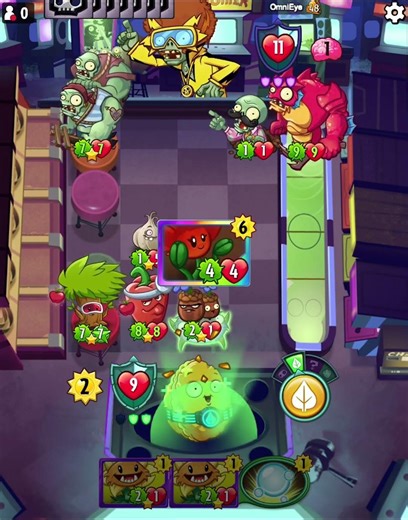 Getting a Puzzle Party in a real match - PvZ Heroes