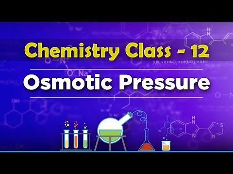 Osmotic Pressure - Solution and Colligative Properties - Chemistry Class 12