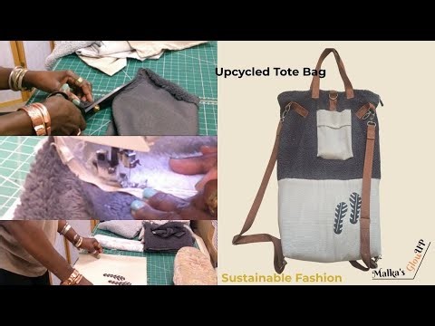 Upcycled Dust Bags into a 4-in-1 Convertible Backpack / What's on my table Thursday Ep 30