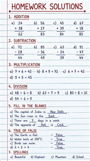 Homework Solutions ✍️ | Solve It Fast