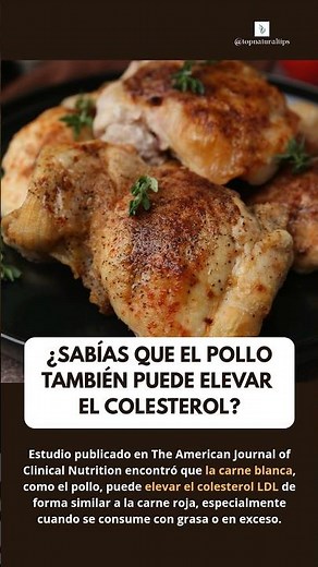 Estudio muestra que la carne blanca puede subir el Colesterol #tips #tipssaludables