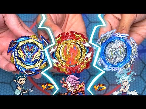 THE MOST EPIC TRIPLE BEY BATTLE EVER! | Beyblade Burst Evolution of Greatness