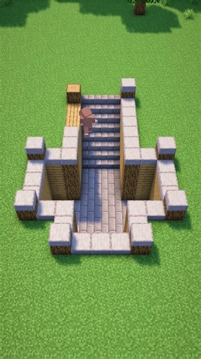 1 minute - and the secret house is ready #minecraft