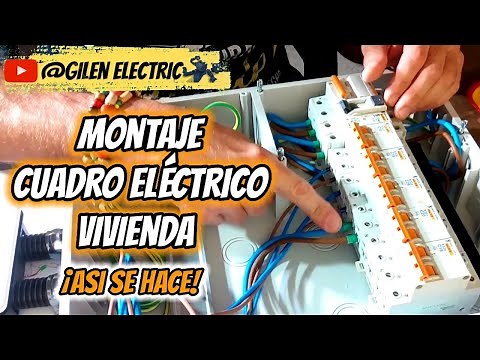 Electrical panel assembly and installation for residential use. Basic electrification. Assembly, ...