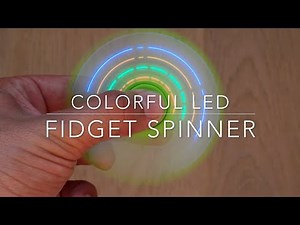 Colorful LED fidget spinner
