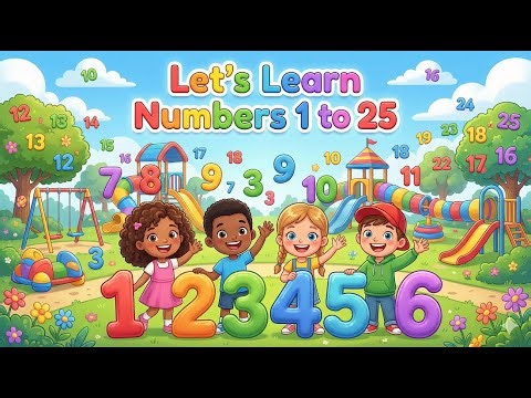 Learn Numbers 1 to 25 for Kids | Fun Counting & Number Practice