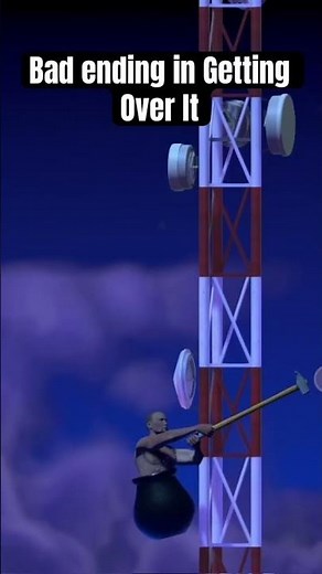Getting Over It BAD ENDING | Getting Over It With Bennett Foddy #gettingoverit