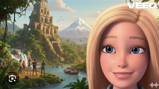 Barbie adventure to beautiful mountain