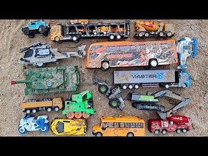 Mencari Mobil Mobilan Baru, Truk Konstruksi, Mobil Balap, Dump Truk, Truk mixer, Excavator, Pemadam