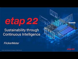 How to use the FlickerMeter tool in ETAP 22