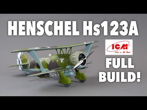 2025 NEW ICM HENSCHEL Hs123A 1/32 FULL BUILD!