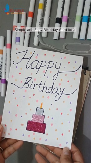 Simple and Easy Birthday Card Ideas | Art and craft ideas #trending #viral #art #happybirthdaycard