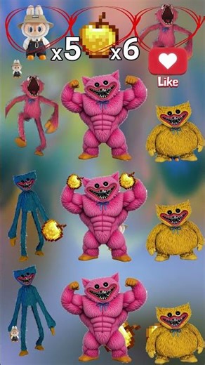 😆 MINECRAFT HUGGY WUGGY TOWER FIND ODD 🤣 #poppyplaytime #quiz #huggywuggy #labubu #minecraft