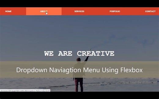 12.How to Create Dropdown Navigation Menu Using Flexbox