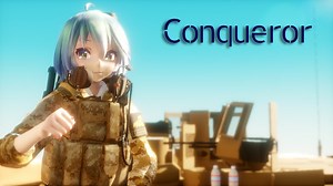 【MMD】ミリタリー風装備ミクさんで　Conqueror (ray-MMD)