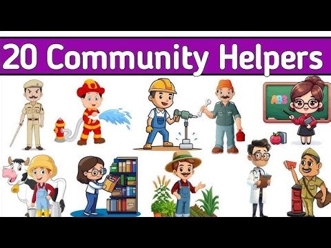 Community Helpers for Kids | Learn People Who Help Us Every Day 👮‍♂️👩‍⚕️👨‍🚒