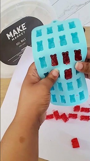 Gummy bear gel wax candle melts tutorial. diy crafts