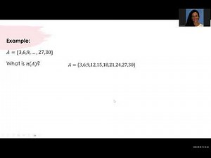 Cardinality - Sets with Ellipses