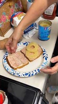 Deviled ham and pineapple sandwich? 😳