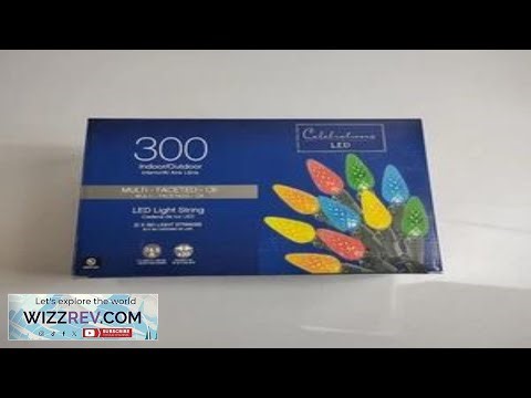 Celebrations Led C6 MultiColor 300 Count String Christmas Lights 74.5 Ft.