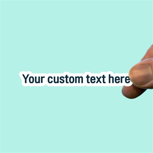Custom Text Sticker, Personalized Vinyl Decal - Etsy