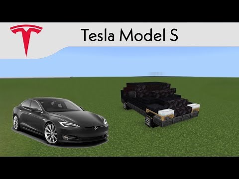 How to build a Tesla Model S in Minecraft.