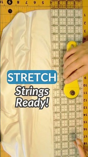 Stop buying binding and make your own stretch strings! ✂️