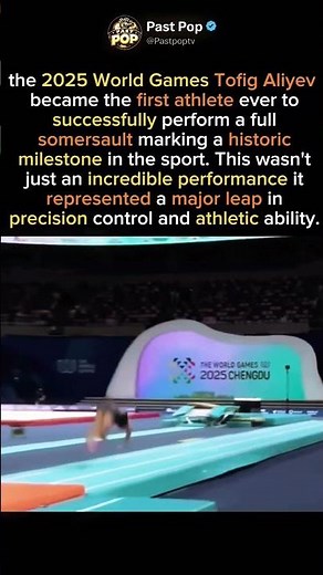 History MadeTofig Aliyev Lands the World's First Full Somersault at the 2025 World Games#Viral🤸