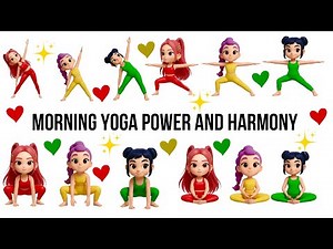 Start Your Day Energy | Yoga For Children | Yoga For Harmony | Yoga For Health | Rumi, Zoey, Mira