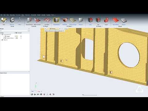 Midsurfacing and Meshing in HyperWorks X